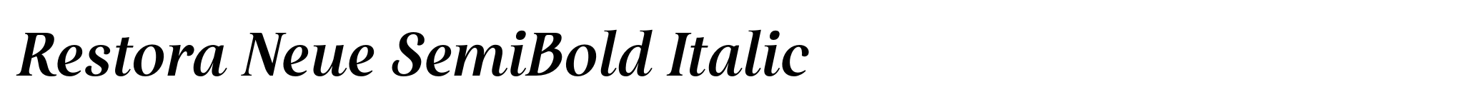 Restora Neue SemiBold Italic image